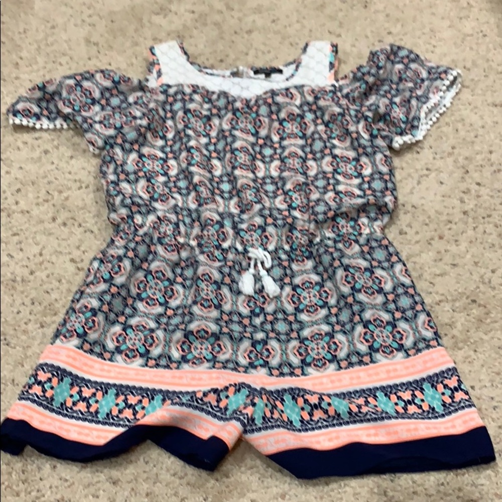 Super cute cold shoulder romper